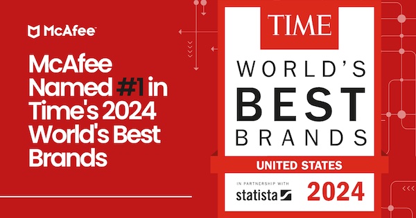 McAfee Named #1 Antivirus and Security Software Brand in TIME’s 2024 World’s Best Brands 