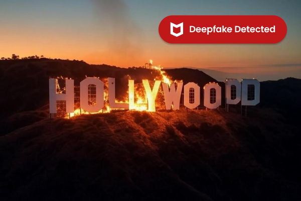 The Hollywood Sign is Not on Fire: Deepfakes Spread During L.A. Wildfires