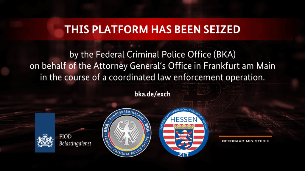 German police seized eXch crypto exchange
