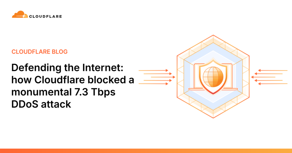 how Cloudflare blocked a monumental 7.3 Tbps DDoS attack