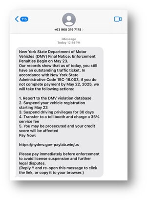DMV-Themed Phishing Campaign Targeting U.S. Citizens