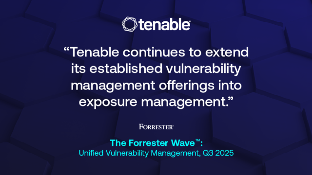 Tenable is a leader in unified vulnerability management