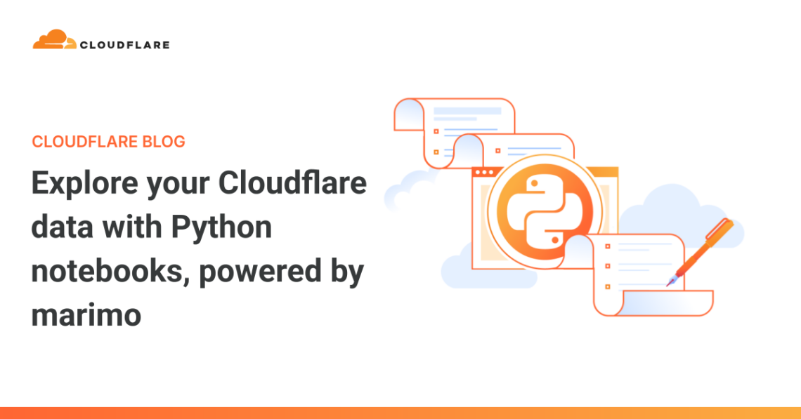 Explore your Cloudflare data with Python notebooks, powered by marimo