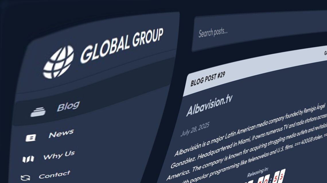 GLOBAL GROUP Ransomware Claims Breach of Media Giant Albavisión